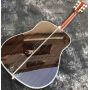 D Style 41 Inch Solid Spruce Deluxe Abalone Inlay Acoustic Electric Guitar with Preamp 301