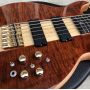 Neck Through Body Burst Maple Passive Closed Type Pickup 6 Strings Bass Ebony Fingerboard Electric Bass Guitar
