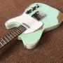 Rosewood Fingerboard 6 Strings Blue Relic Tl Electric Guitar with Chrome Hardware