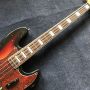 Custom 4 Strings Relic Aged Electric Bass Guitar in Sunburst Color ELM Body Maple Back Side