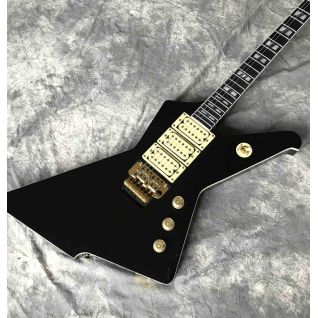 Custom High Gloss Black Destroyer Duplex Tremolo System Electric Guitar