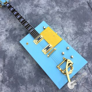 2023 New Electric Guitar in Blue Generous Shape Gold Hardware Customizable All Colors Logo Customized