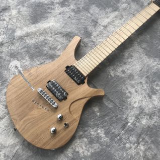 2020 New Natural Color 7 String Electric Guitar Color Logo and Shape Can be Customized