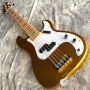 5 String Bass Gold Granule Color Electric Guitar Maple Straight Board Customizable