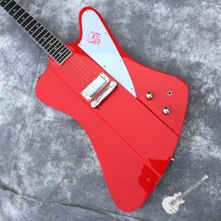 Custom shop, high quality red electric guitar, logo, color, wood, shape can be customized