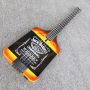 Custom Shop 4 Strings Jack Electric Guitar Ebony Fretboard Bottle Body Electric Bass Guitar in Black Hardware