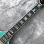 2020 Custom Semi-Hollow High Quality Green Customizable Logo and Shape Electric Guitar