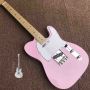Custom Shop Pink Electric Guitar All Colors Logos Shapes Can be Customized