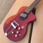 Ccustom Red Transparent Body Neck Sandwich Electric Guitar Color Shape and Logo can be Customized