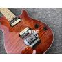 Custom Mahogany Body With Quilted Maple Top Red Paint Floyd Electric Guitar