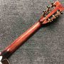 Custom Real Abalone Solid Cedar Top Ebony Fingerboard Rosewood Back Side Electric Acoustic Guitar