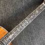 Custom Solid KOA Wood 41 Inch Real Abalone Cutaway Ebony Fingerboard Acoustic Electric Guitar