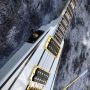 Custom White Color Golden Hardwares Blocks Inlay On Rosewood Fingerboard Flying V Electric Guitar