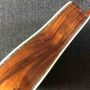 Custom 41 Inch D Model KOA Wooden Acoustic Guitar with Ebony Fingerboard Real Abalone Shell Binding
