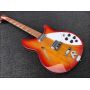 Cherry Red Burst Body Rosewood Fingerboard Ricken 360 Style 12 Strings Electric Guitar
