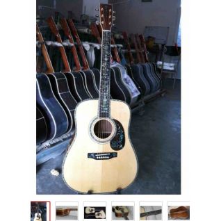 Custom All Solid Wood Top Quality Abalone Dreadnought Guitar Professional ALL SOLID KOA Acoustic Electric Guitar