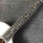 Ebony Fingerboard 41 Inch Acoustic Electric Guitar with Arm Rest Real Abalone Aaaa Solid Spruce Top Cutaway Acoustic Guitar
