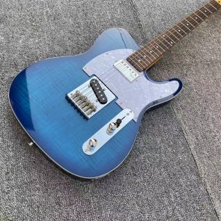 Custom Chrome Hardware Tele Electric Guitar Blue Boutique Alder Body Electric Guitar with GRAPH TECH TUSQ Nut,GALLISTRINGS