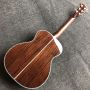 Solid Cedar Top OM Body Style Ebony Fingerboard Abalone Binding Acoustic Guitar