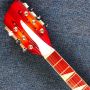 Custom 12 Strings Ricken 360 Electric Guitar in Cherry Red Burst Buxus Sinica Body