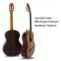 Custom Handmade Raised Fretboard and SinglePort Lattic Bracing Classic Guitar with Free Case