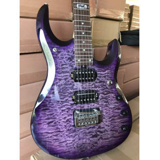 Custom Flame Maple Purple Electric Guitar