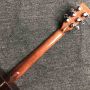 Custom AAAA All Solid Spruce Wood OM Style Body Ebony Fingerboard Fishbone Binding Acoustic Guitar
