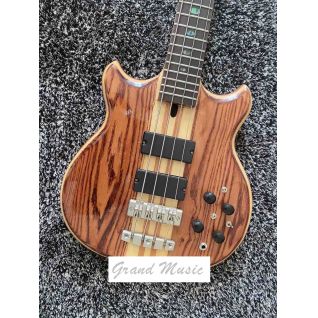 Custom 4 Strings Neck Through Body Alembic Style Bass Guitar 