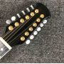 Custom Grand Solid Spruce Top Tortoise Plate 12 Strings Acoustic Guitar with Belcat Pickup