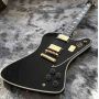 Custom Grand Electric Guitar in Black with Gold Hardware