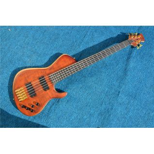 Custom Active Pickup 5 Strings Body Through Neck Electric Bass