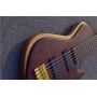 Custom 7 strings Electric Bass with Active Pickup Gold hardware