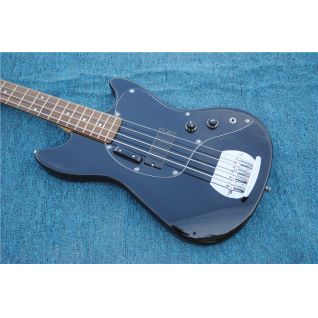 Custom 4 strings Electric Bass Guitar Jazz in Black Color Rosewood Fretboard Chrome Hardware.