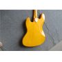 Custom Maple Fingerboard 4 Strings Electric Bass with Light Yellow Paint 