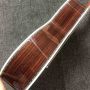 All Solid Wood One Pcs Mahogany Wood Neck 39 Inch Ebony Fingerboard Real Abalone OO-Style Acoustic Electric Guitar