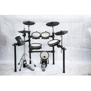 Custom Grand Drum Set 8-Piece All-Mesh Electronic Drum Kit with Mesh Heads with 467 Sounds 50 Drumkits Non-Contact Triggering