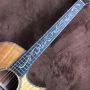 Custom GPS14 with Angle Cut Corners Real abalone Inlay KOA Wood Acoustic Guitar