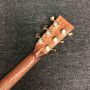 Custom AAAAA All Solid OM Style Body Acoustic Guitar Ebony Fingerboard Wood Binding Customized LOGO