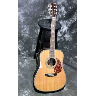 Custom Solid Cedar Top 45c Body Dreadnought Classic Acoustic Guitar with FSM Pickup 301 Hardcase