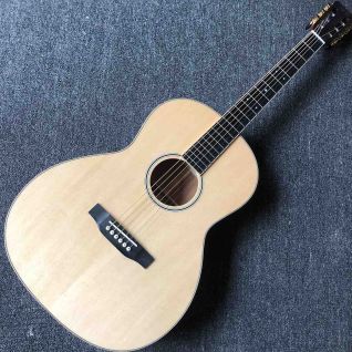 Custom 39 Inch OOO Body AAAAA All Solid Spruce Wood Mahogany Back Side Acoustic Guitar Classic Guitar Headstock 
