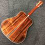 Custom Grand 12 Strings D Body Solid KOA Wood Top Abalone Inlay Wood Pickguard Left-handed Acoustic Guitar
