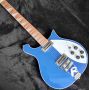 Custom Rick 325 Backer 34 Inches Electric Guitar with Blue Color