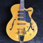 Custom Golden Jazz Electric Guitar in Yellow 
