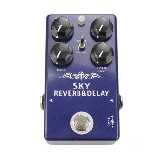2021 New Custom Grand 2-in-1 Digital SKY Reverb Delay Guitar Bass Effect Pedal with True Bypass Switch  OEM Pedal
