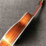 Custom Alalone Flower Inlays Ebony Fingerboard AAAA All Solid KOA Wood OOO Style 45AA Acoustic Guitar 
