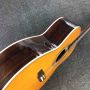 Custom AAAAA All Solid Spruce Wood OM JM Handmade 14 Frets Acoustic Guitar Fishbone Binding 