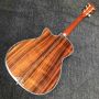 Custom Solid KOA Wood Top OM Body Shape Life Tree Inlay Acoustic Guitar Wood Pickguard