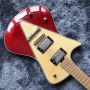 Custom Grand Music Man Style Left Handed Electric Guitar in Red Accept Customized Guitar Bass Project OEM