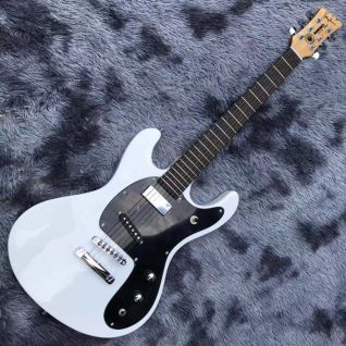 Custom Ventures Johnny Ramone MOSRITE Mark II White Electric Guitar Tune-a-Matic Stop Tailpiece