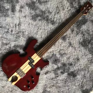 Custom Grand Mark King Deluxe Custom 4 Strings Neck Through Body Cut Bottom Heart Guitar Bass